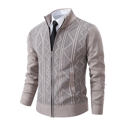 Quentin - Veste en tricot avec fermeture éclair pour hommes