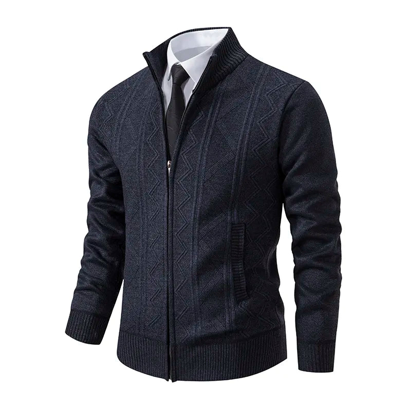 Quentin - Veste en tricot avec fermeture éclair pour hommes