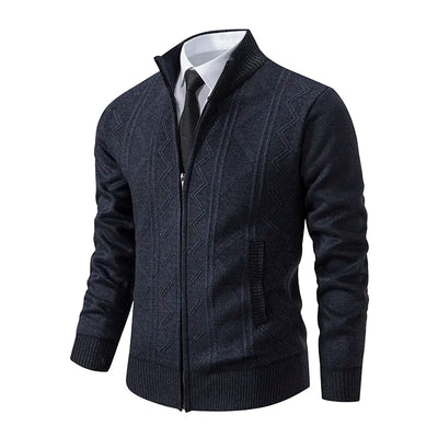 Quentin - Veste en tricot avec fermeture éclair pour hommes