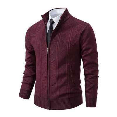 Quentin - Veste en tricot avec fermeture éclair pour hommes