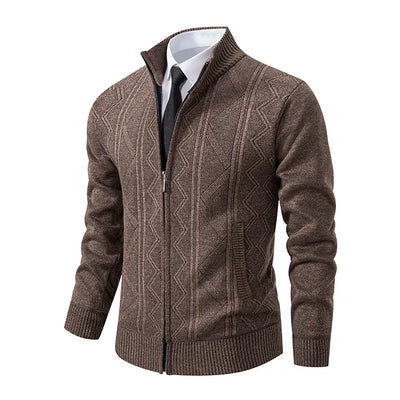 Quentin - Veste en tricot avec fermeture éclair pour hommes