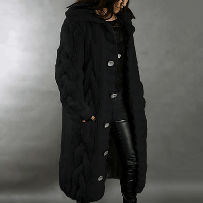 Sage - Long cardigan chaud