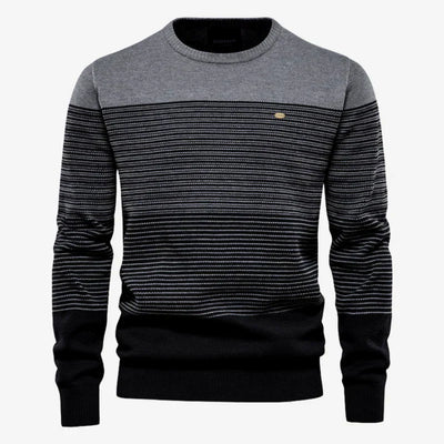 Ian - Pull à rayures multiples pour hommes