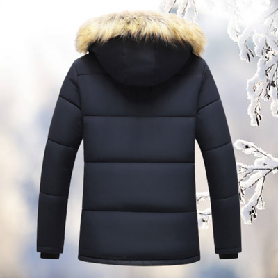 Muhammad - Restez au chaud et élégant avec la parka coupe-vent avec capuche en fourrure