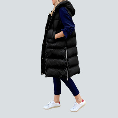 Gwendolyn - Veste longue à la mode avec capuche