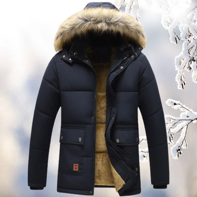 Muhammad - Restez au chaud et élégant avec la parka coupe-vent avec capuche en fourrure