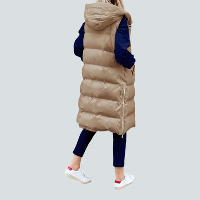 Gwendolyn - Veste longue à la mode avec capuche