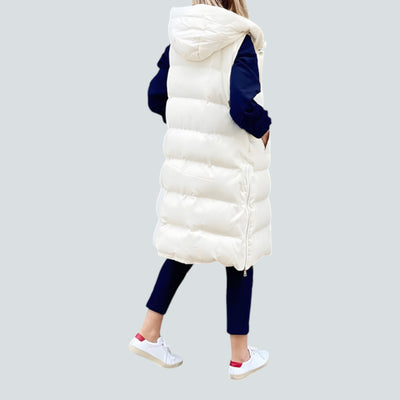 Gwendolyn - Veste longue à la mode avec capuche