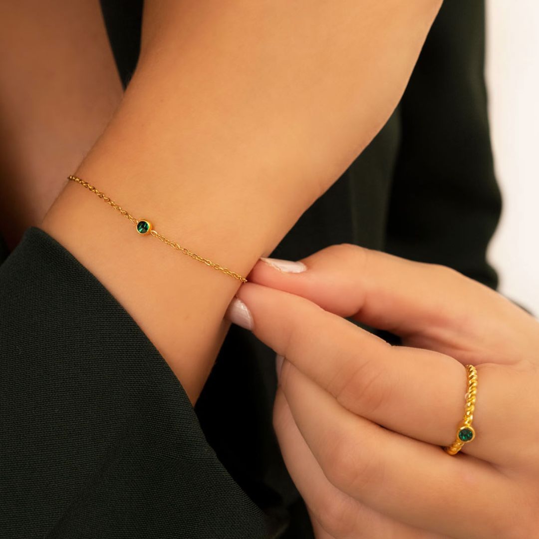 Bo - Bracelet Birthsteen avec design unique