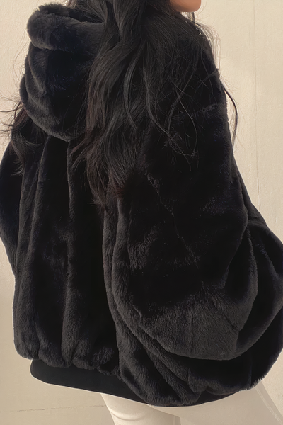 Elodie - Manteau d'hiver avec capuche en cachemire