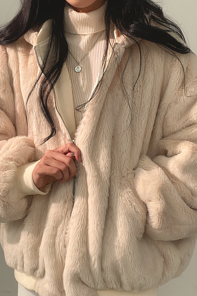 Elodie - Manteau d'hiver avec capuche en cachemire