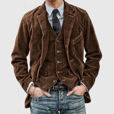 Kashton - Veste en velours côtelé pour hommes