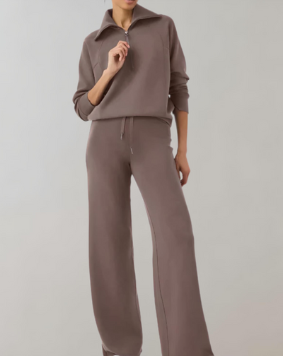 Delaney - Ensemble 2 pièces à manches longues et jambes larges