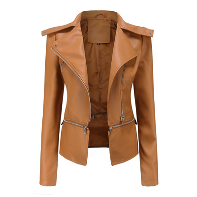 Shayna | Veste en cuir élégante pour femmes