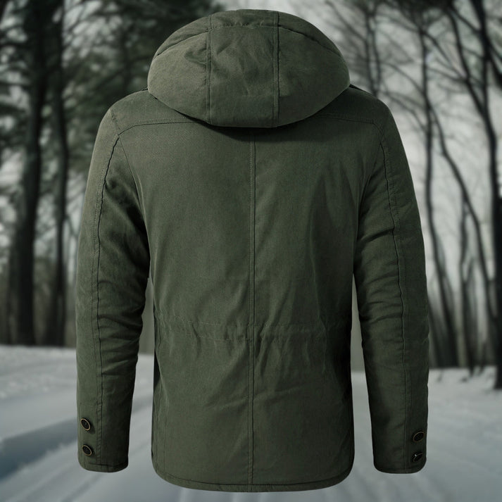 Veste d'hiver pour homme avec capuche et coupe décontractée