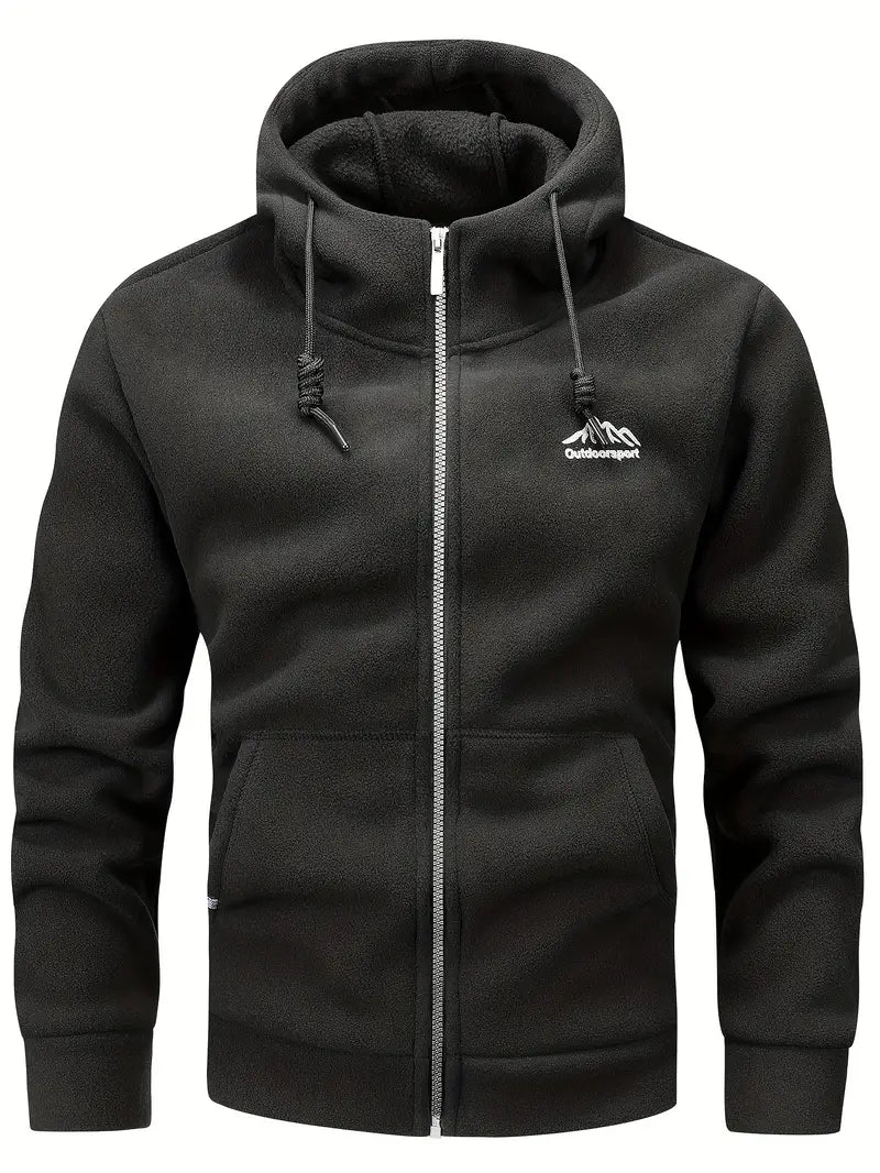 Caleb - Veste polaire chaude à capuche pour hommes