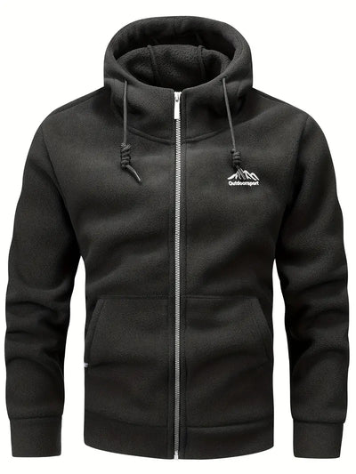 Caleb - Veste polaire chaude à capuche pour hommes