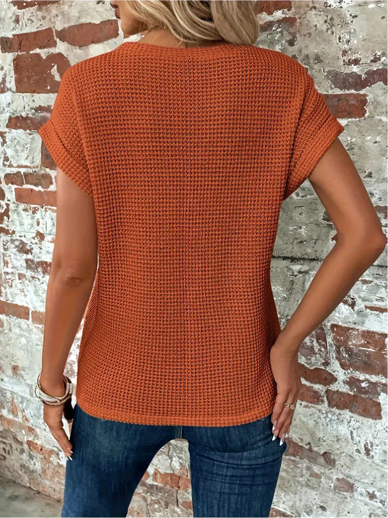 Eva - T-shirt décontracté à manches courtes