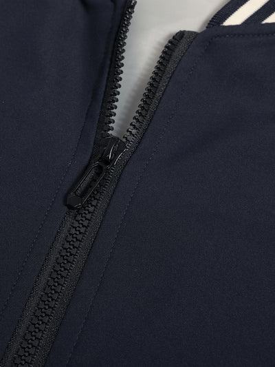 Veste de Baseball Zippée Color Block pour Hommes