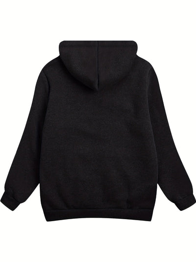 Goldie - Sweat à capuche noir doublé polaire