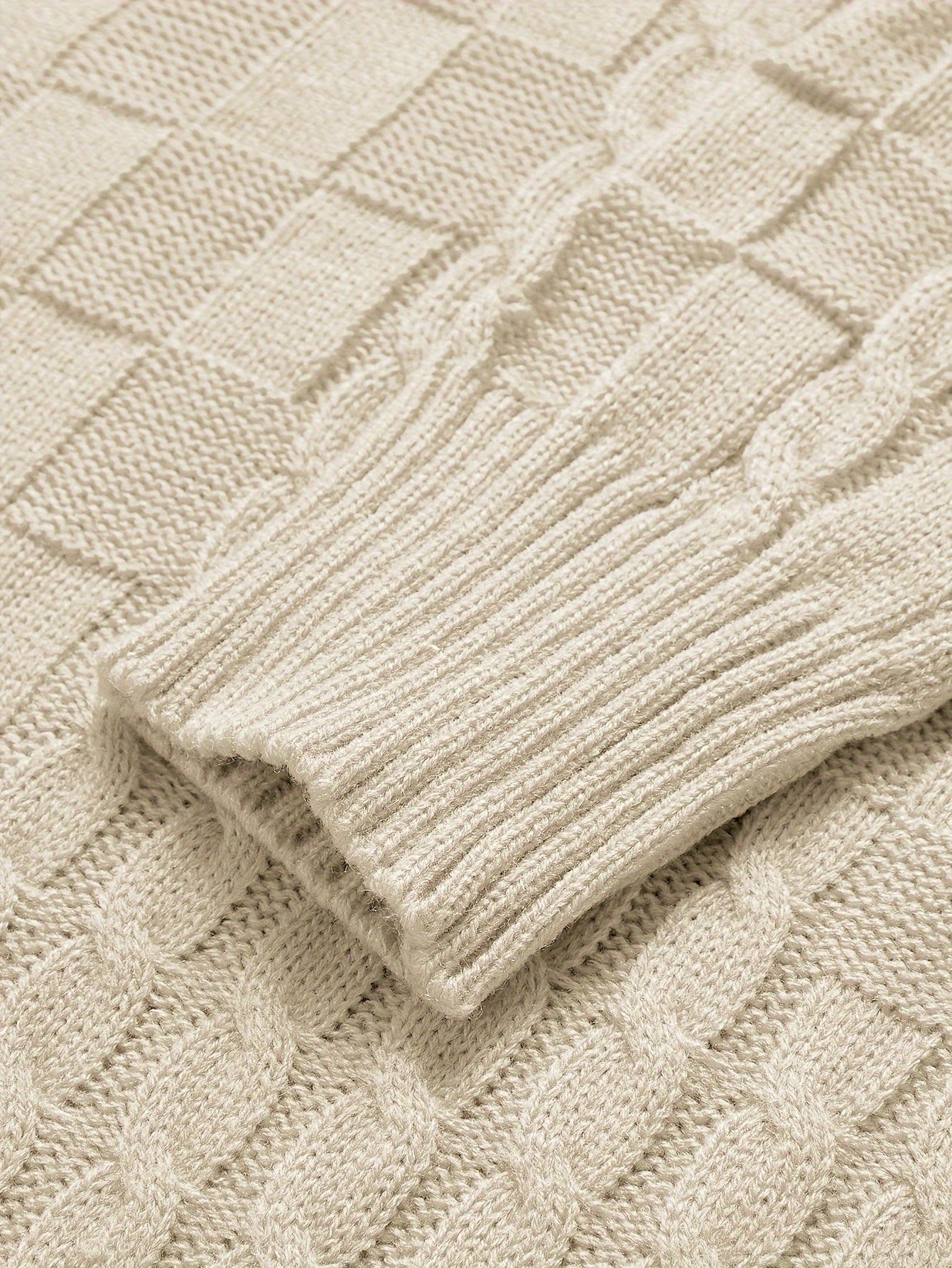 Foster - Pull en câble décontracté pour hommes
