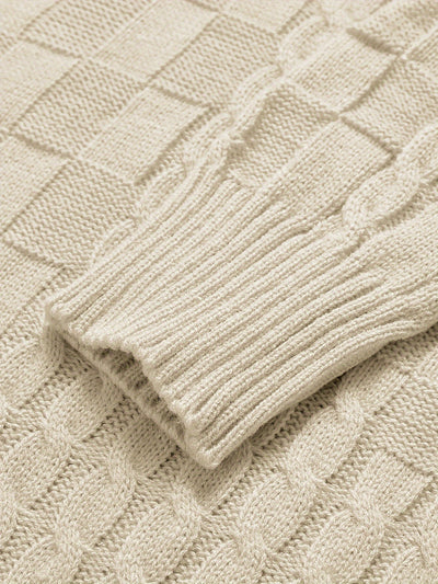 Foster - Pull en câble décontracté pour hommes