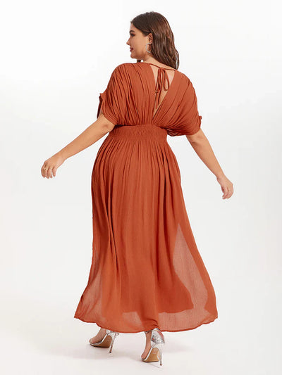 ANETTE | Robe longue à col en V