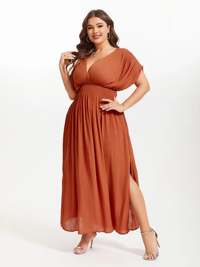 ANETTE | Robe longue à col en V