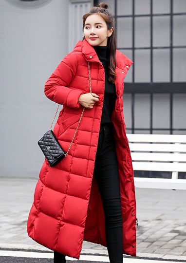 Aliza - Manteau long avec col en fourrure