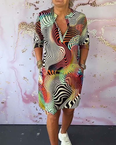 KARINA | ROBE À MOTIFS COLORÉS