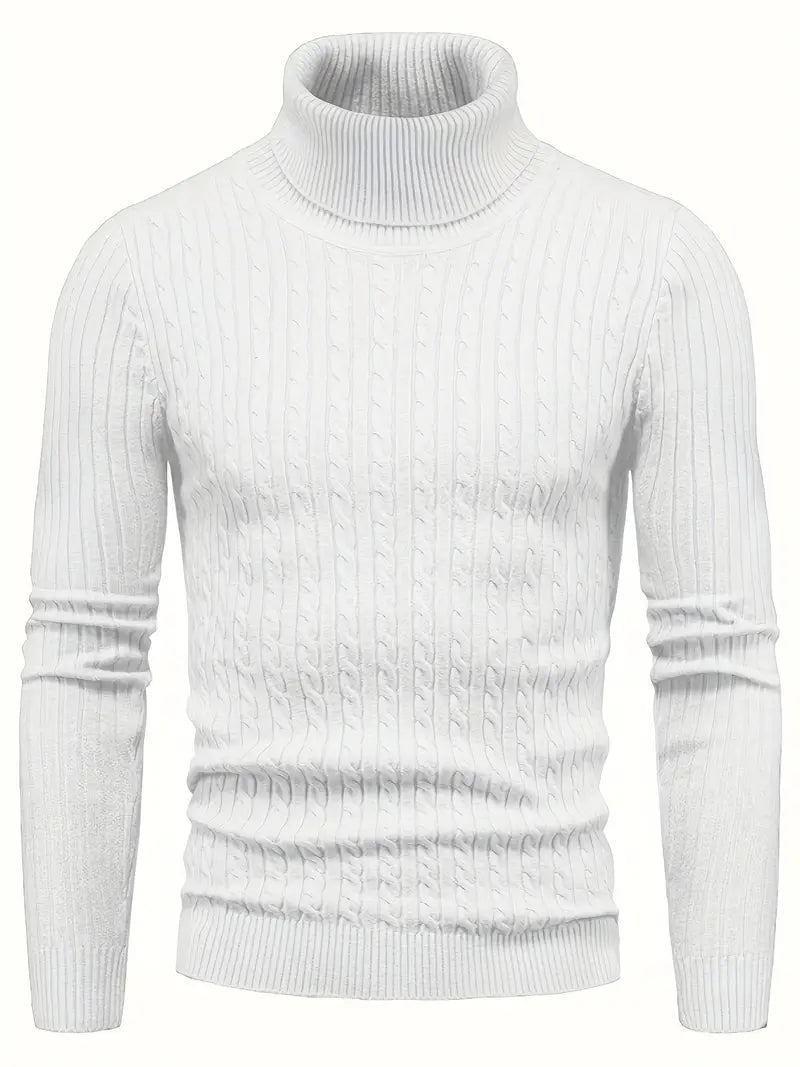 Dalton - Pull à col roulé tricoté pour homme