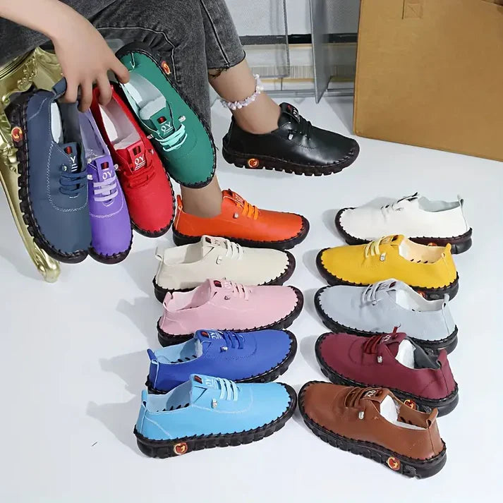 LARA | SNEAKERS DÉCONTRACTÉES SOLIDES POUR FEMME