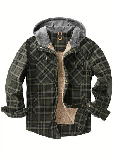 Orobong | Manteau Fleece à Carreaux pour Hommes