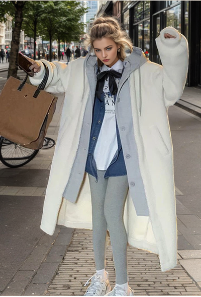 Aria - Veste pour temps froid avec capuche Sherpa