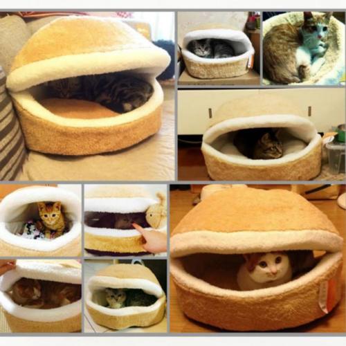 Lit en forme de burger avec protection contre le vent - Confort et chaleur