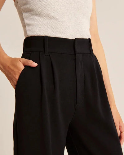 Grace - Pantalon palazzo à taille haute et à jambes larges