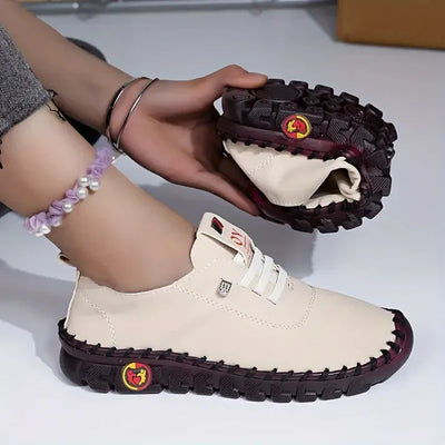 LARA | SNEAKERS DÉCONTRACTÉES SOLIDES POUR FEMME