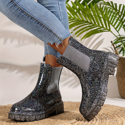 Aylin - Bottes de pluie à talons hauts