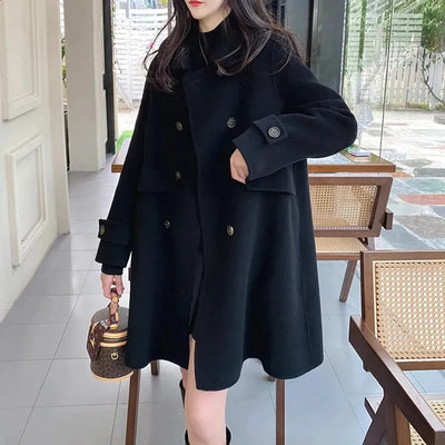 Angela - Manteau mi-long croisé pour femme