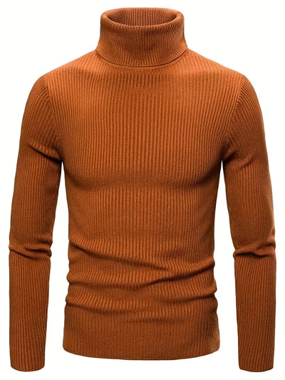 Zaiden - Pull à col roulé tricoté pour homme