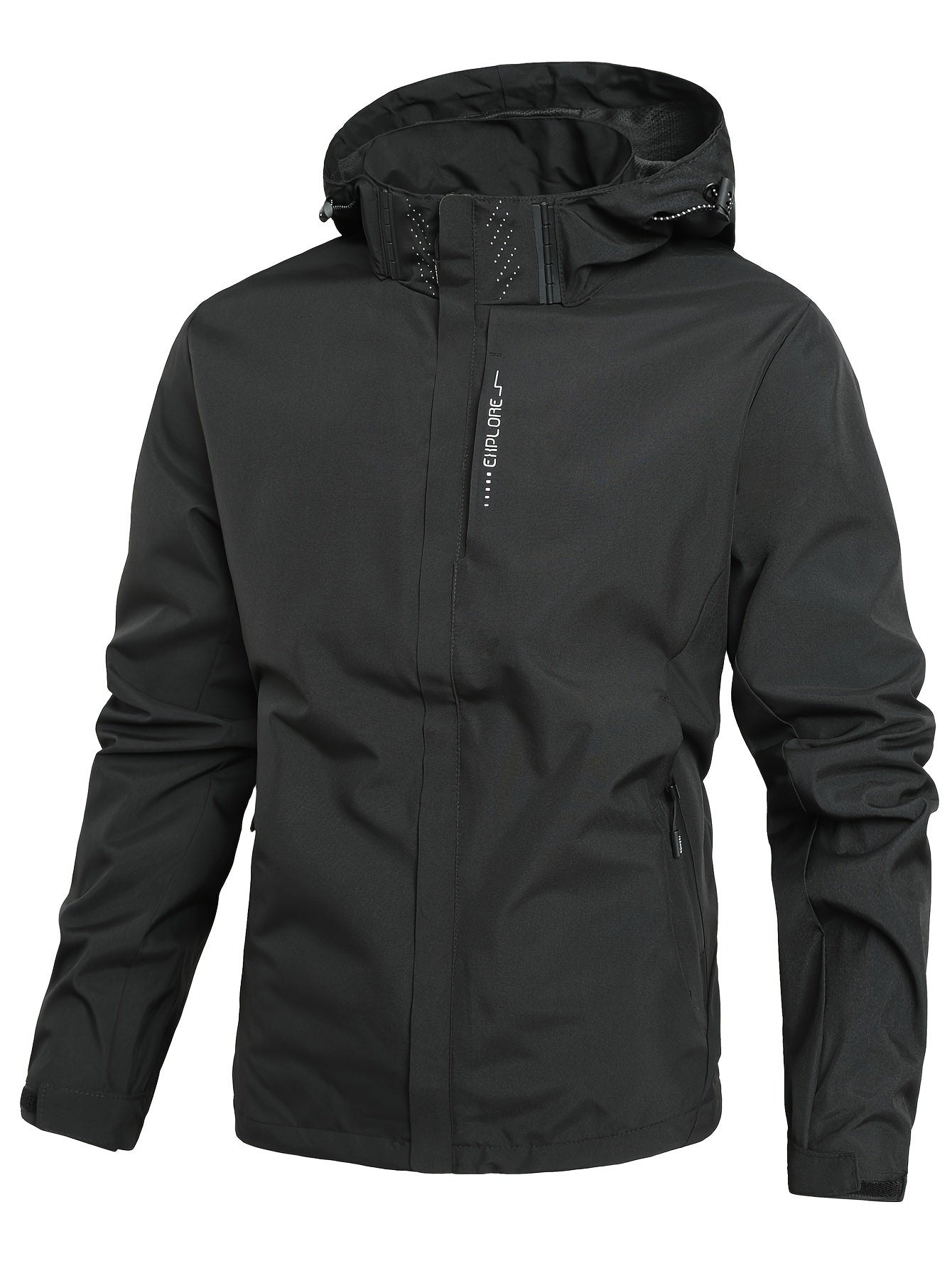 Veste Imperméable Légère à Capuche pour Hommes
