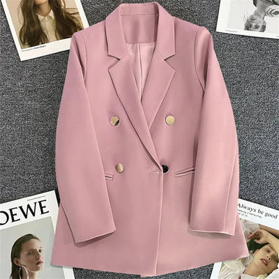 Angela - Blazer double boutonnage pour femmes, pour le bureau et les loisirs