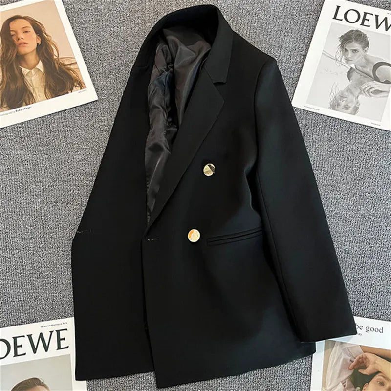 Angela - Blazer double boutonnage pour femmes, pour le bureau et les loisirs