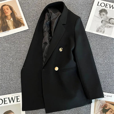 Angela - Blazer double boutonnage pour femmes, pour le bureau et les loisirs