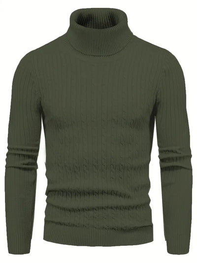 Dalton - Pull à col roulé tricoté pour homme
