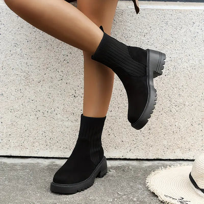 Sasha - Confortable chelsea boots stretch pour femme