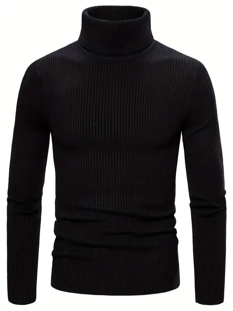 Zaiden - Pull à col roulé tricoté pour homme