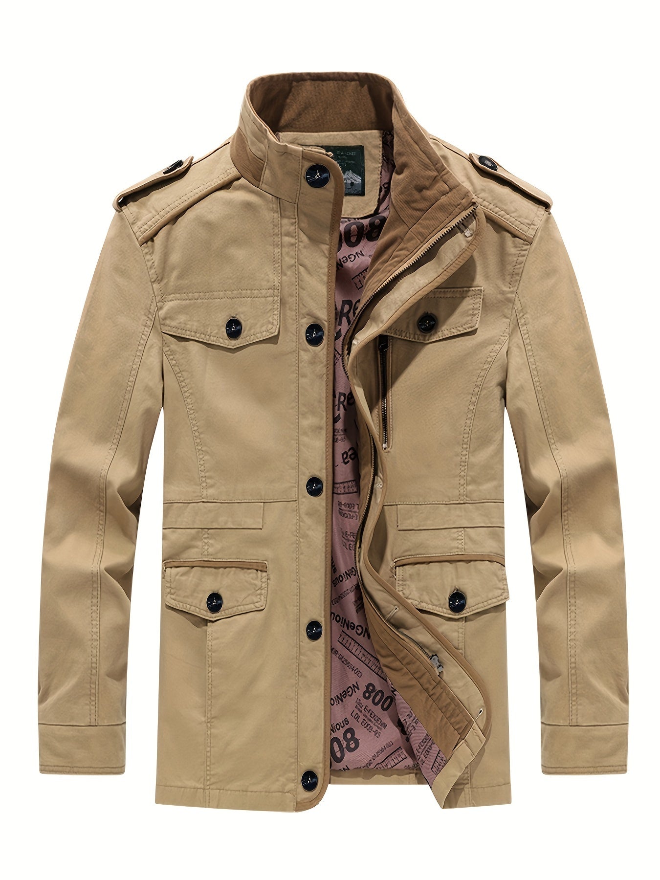 Veste en Coton Rétro Confortable et Respirante