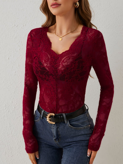 Aila - Chemise en dentelle pour femme
