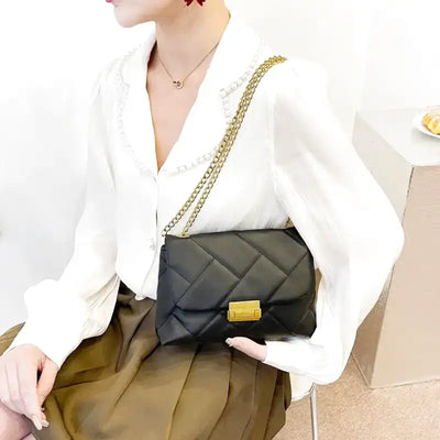 Frances - Petit Sac à Main Carré en Cuir Souple